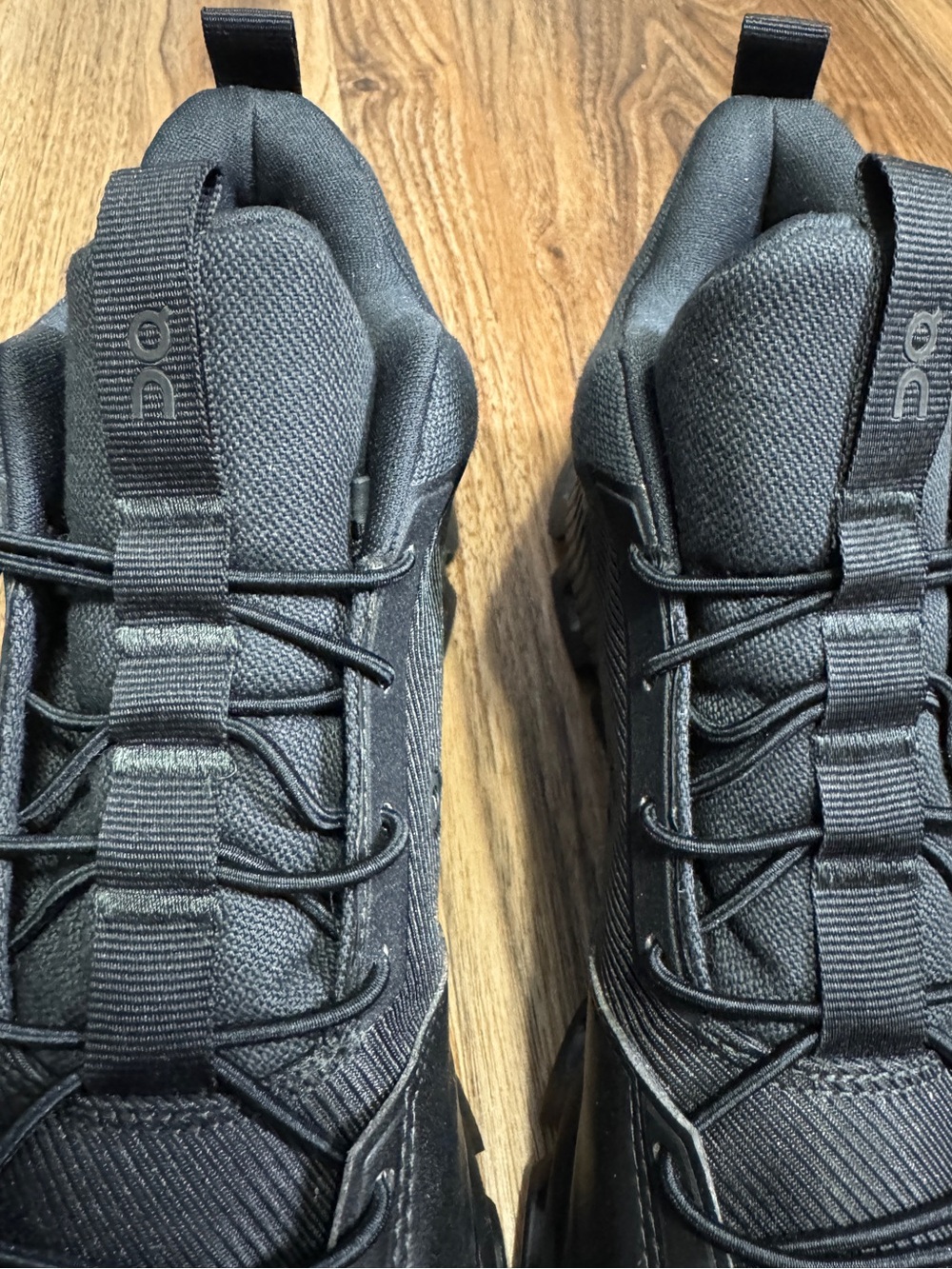 On Cloud Hi Waterproof - All Black High Top Sneakers - Women's 9.5 - Picture 9 of 11